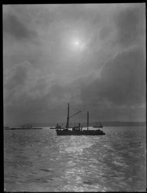 Trawler boats on Auckland Harbour