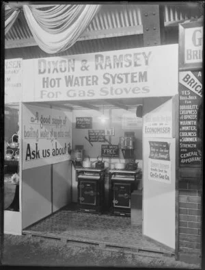 Exhibition display for Dixon & Ramsey, hot water system for gas stoves
