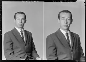 Unidentified man in suit [two images]