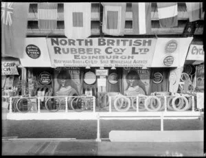 Display for North British Rubber Company, Edinburgh at a motor exposition