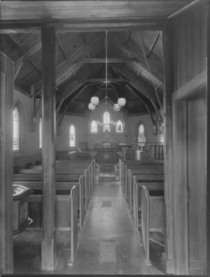 Interior of the chapel, Christ's College, Christchurch