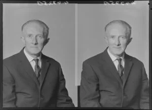 Unidentified older man in suit [two images]