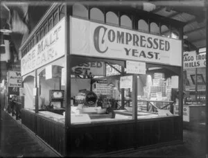 Trade displays for Pure Malt Vinegar and Compressed Yeast