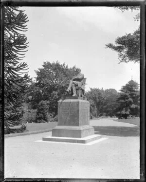 Statue of William Sefton Moorhouse, Botanic Gardens, Christchurch