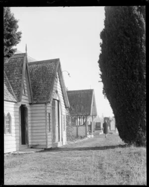 Exterior of the old Anglican church, Woodend, Canterbury
