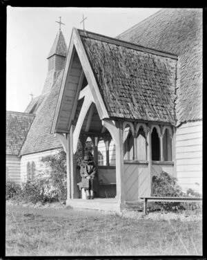 Exterior of the old Anglican church, Woodend, Canterbury