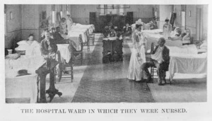 Auckland Hospital ward where casualties from the wrecked ship Elingamite are being nursed