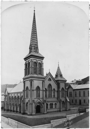 Wrigglesworth & Binns, fl 1874-1900 : Photograph of St John's Church, Willis Street, Wellington