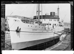 The ship Matua in graving dock