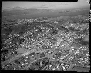 Aerial view of Johnsonville, Wellington - Photograph taken by B Clark