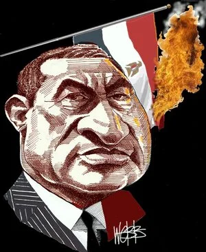 Hosne Mubarak. 31 January 2011