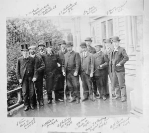 Permanent Officers of the House of Representatives and the Legislative Council, at Parliament Buildings, Wellington