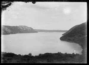 View of a lake and hills
