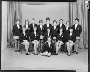 New Zealand Women's Hockey Reps. team [formal dress], 1971