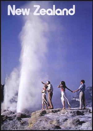 New Zealand. Tourist and Publicity Department :New Zealand. Pohutu Geyser. Produced by the New Zealand Tourist & Publicity Dept. P D Hasselberg, Government Printer, Wellington New Zealand. HO 523/10M/4/82. 76981H - 10,000/2/82DK. [1982]