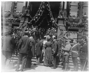 Richard Seddon at presentation of the Freedom of St Helens, Lancashire