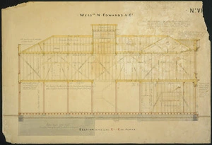 Beatson, William, 1808?-1870 :Messrs N Edwards & Co. No VI[..?]. Section on the line EE on plans. [1863].