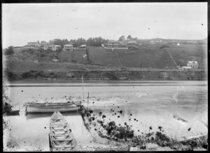 View of boats and river