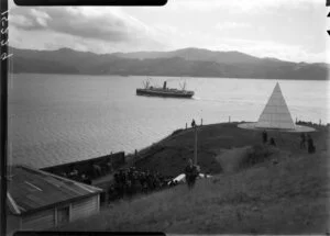 Pyramid at temporary Massey Memorial