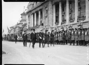 Duke & Duchess of York inspecting Girl Guides, Wellington, 1927