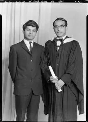 Graduation portrait of Raman L Vasan and his brother Amrit Vasan