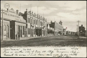 Muir and Moodie, fl 1898-1916 (Firm, Dunedin) :Photograph of Gore Street, Bluff