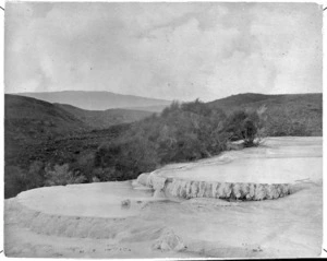 Creator unknown :Photograph of the White Terraces, Rotomahana
