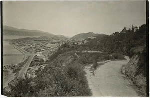 Creator unknown : Photograph of the view overlooking the suburb of Seatoun, Wellington