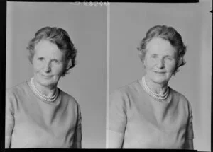 Portrait of unidentified woman [two images]