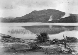 Scene taken at the edge of Lake Rotomahana