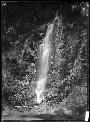 View of Bealey Waterfall, possibly on the Bealey River