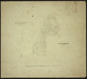 [Creator unknown] :Native town Takapuahia, Porirua [ms map]. [1847?]