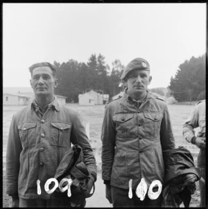 Special Air Service trainees, Lance Corporal T McLeod and Trooper J E Pemberton, at Waiouru Military Camp