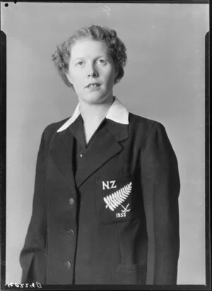 Unidentified New Zealand Women's Hockey player, 1953