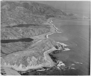 Aerial view of Pencarrow Head, Lower Hutt, Wellington