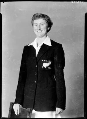 Jean Marie Coulston, New Zealand Women's Cricket player, 1954