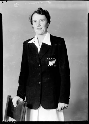 Joyce Grace Lamason, New Zealand Women's Cricket player, 1954