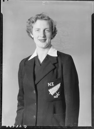 Miss M. Hendry, New Zealand Women's Cricket player