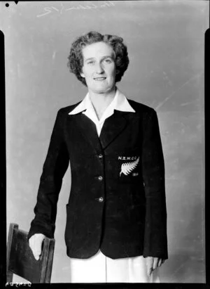 Joan Constance Hatcher, New Zealand Women's Cricket player, 1954