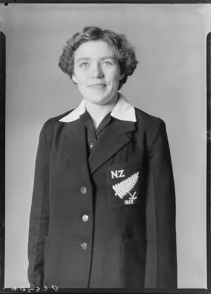 Unidentified New Zealand Women's Hockey player, 1953