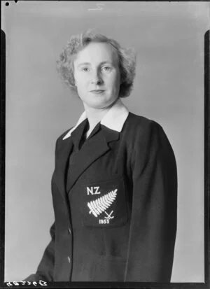 Unidentified New Zealand Women's Hockey player, 1953