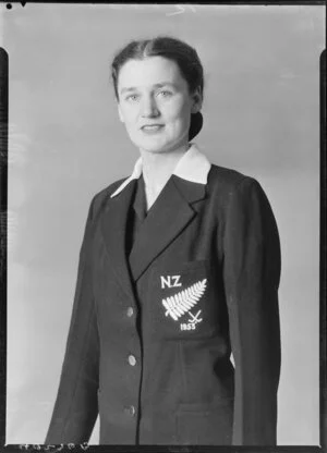 Unidentified New Zealand Women's Hockey player, 1953