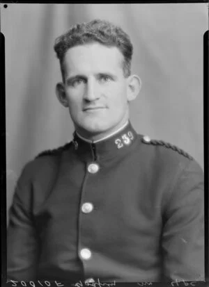 Mr M. Godfrey in police uniform