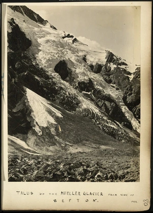 Talus on the Mueller Glacier, Canterbury
