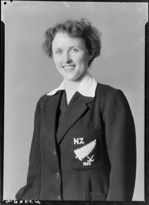 Unidentified New Zealand Women's Hockey player, 1953