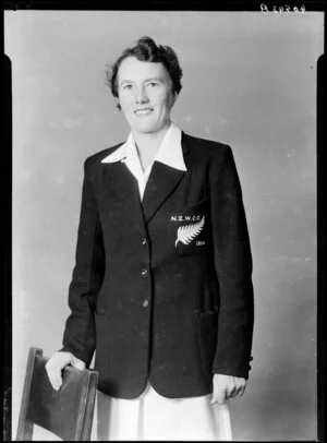 Joyce Grace Lamason, New Zealand Women's Cricket player, 1954