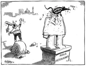 Democracy - extreme Islam - Arab dictatorships. 2 February 2011