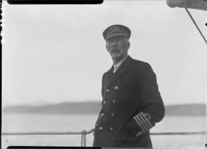 Captain Bollons on board the steamer Tutanekai