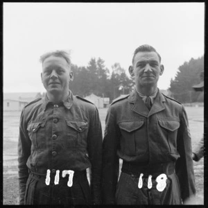 Photograph of Trooper R D Carr and Sergeant B P Martin
