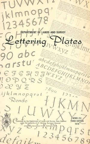 Lettering plates.